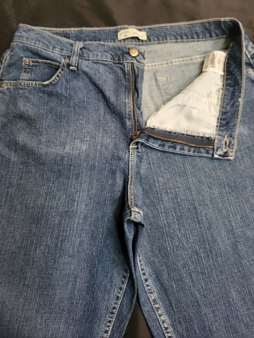 RIDERS By LEE Relaxed Blue Jeans Women Size 16 L - Picture 5 of 9